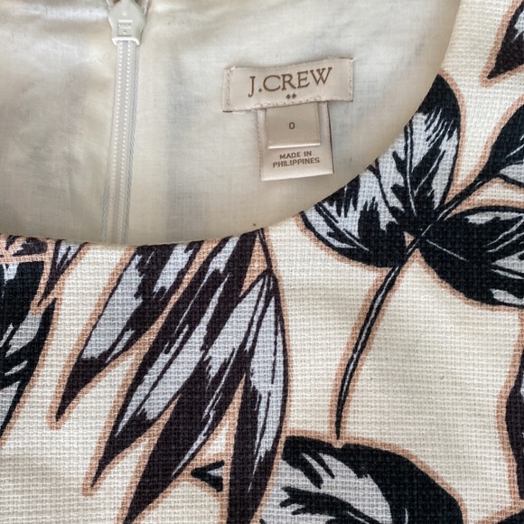 J. CREW Floral Woven Cotton Lined Dress - Picture 2 of 8